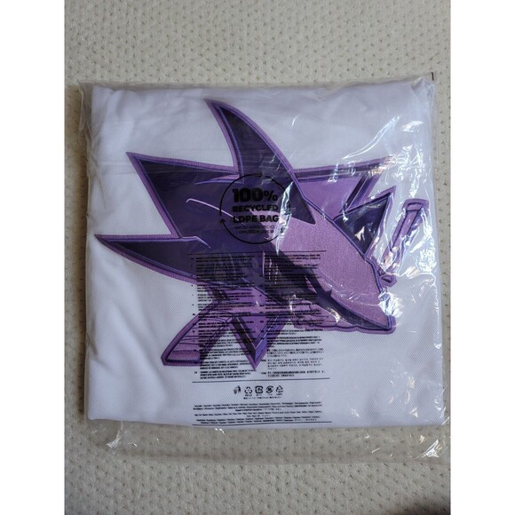 NWT SEALED RARE Adidas San Jose Sharks HOCKEY FIGHTS CANCER Purple jersey 56 2XL - Picture 2 of 6